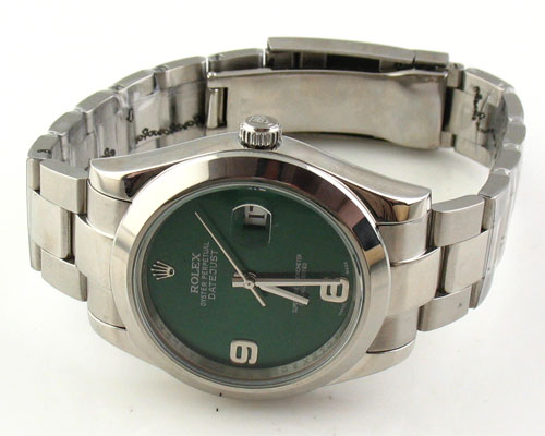ROLEX OYSTER PERPETUAL DATEJUST GREEN -