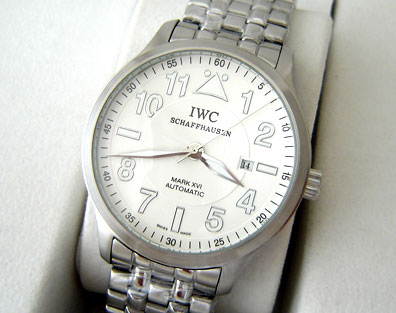 IWC PILOTS AUTOMATIC STEEL WHITE DIAL