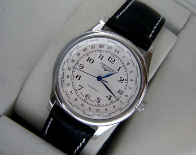 LONGINES GMT WHITE DIAL -